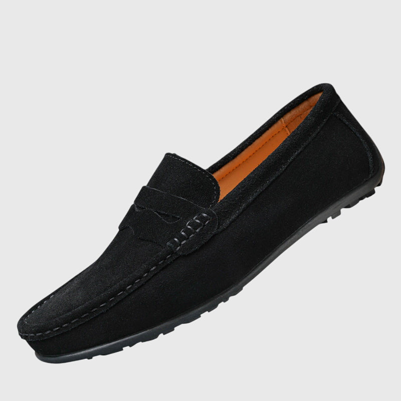Rosaly Suede Penny Loafers
