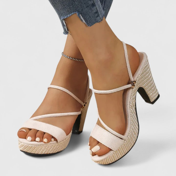 Maevira Strappy Platform Heels