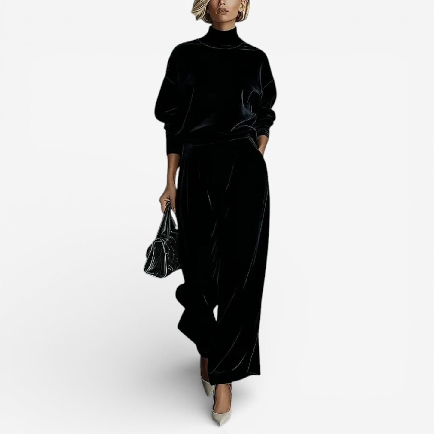 Evangeline Relaxed Drape Co-ord Set