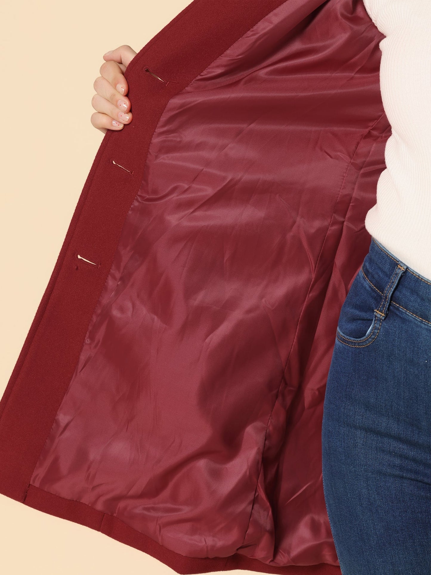 Naomi Tailored Button-Front Coat