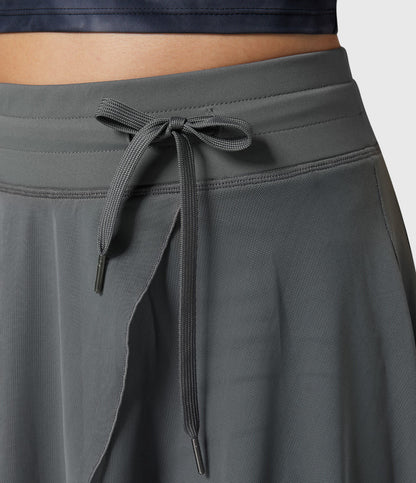 Melanie Chiffon Wrap Midi Skirt
