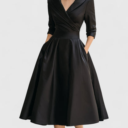 Marley Quinn Wrap V-Neck Midi Dress