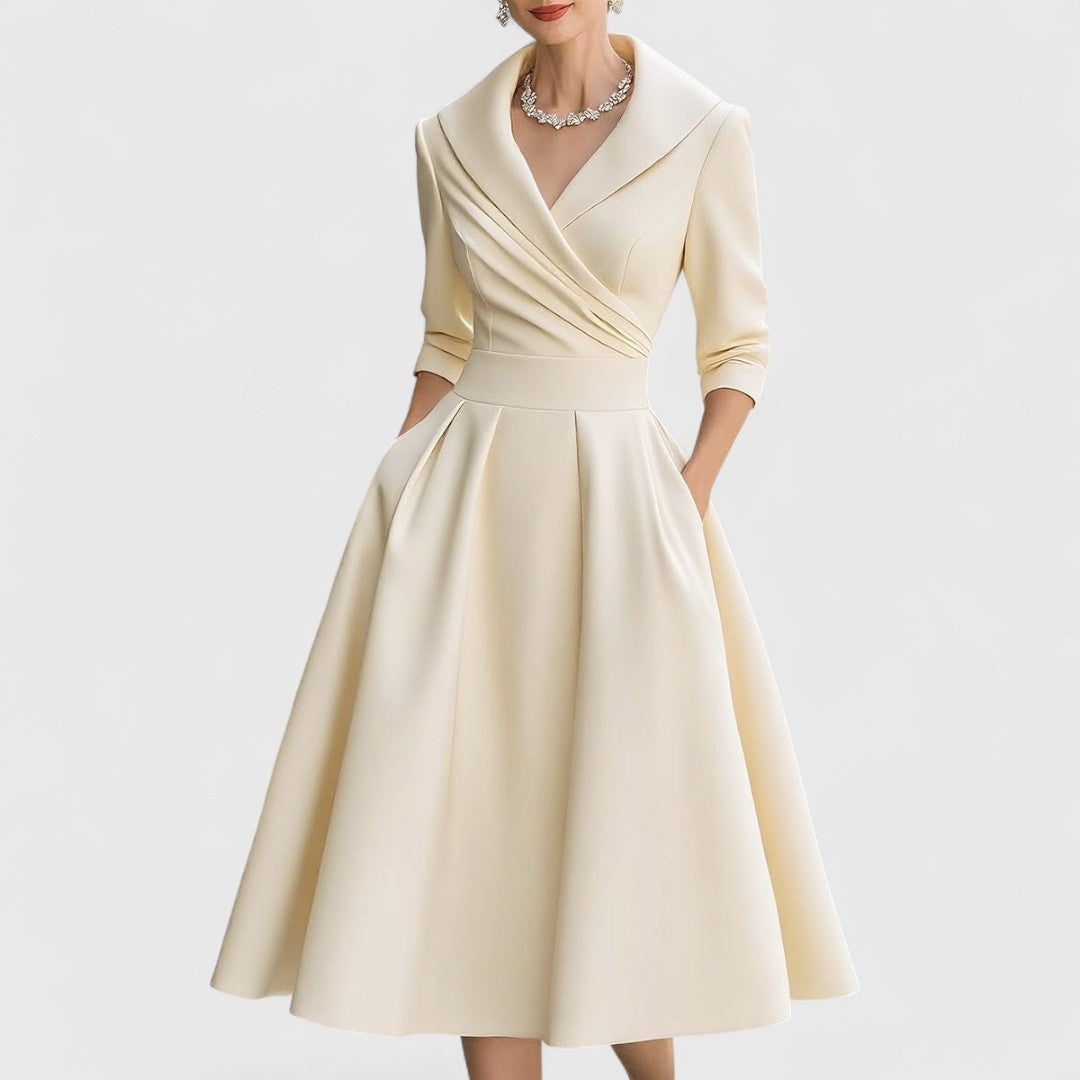Marley Quinn Wrap V-Neck Midi Dress