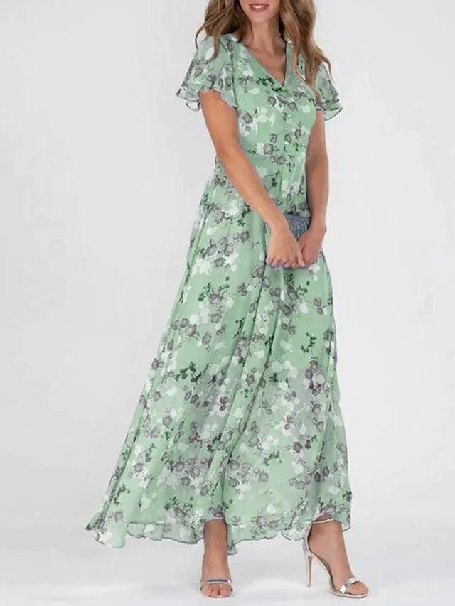 Floral Print Maxi Dress