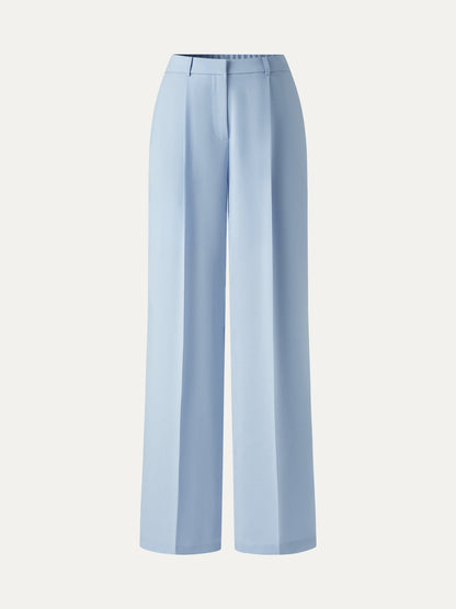 Linen Blend Wide Leg Pants
