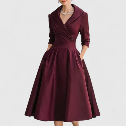 Marley Quinn Wrap V-Neck Midi Dress