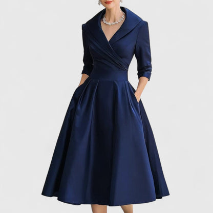 Marley Quinn Wrap V-Neck Midi Dress