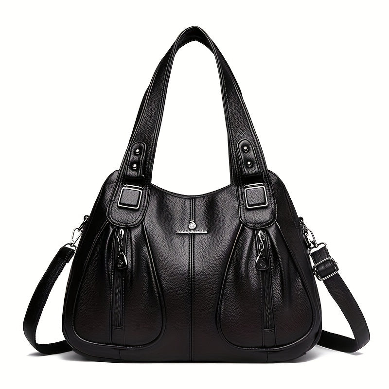 Clarova Dual-Zip Shoulder Bag