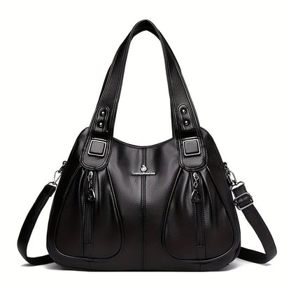 Clarova Dual-Zip Shoulder Bag