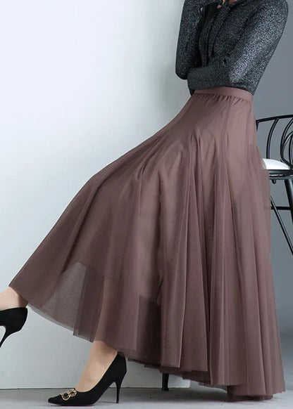 Tulvera Pleated Tulle Skirt