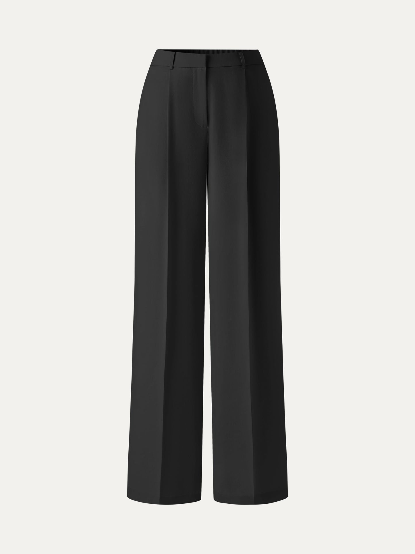 Linen Blend Wide Leg Pants