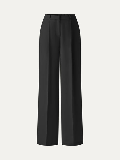 Linen Blend Wide Leg Pants
