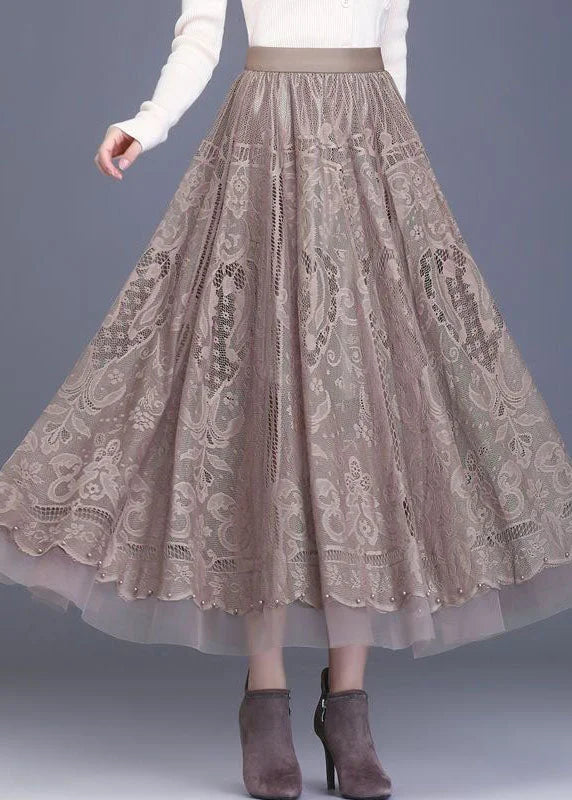 Lacova Patchwork Lace Skirt