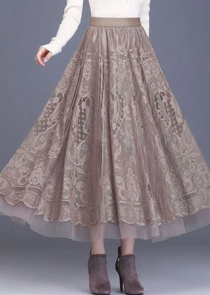 Lacova Patchwork Lace Skirt