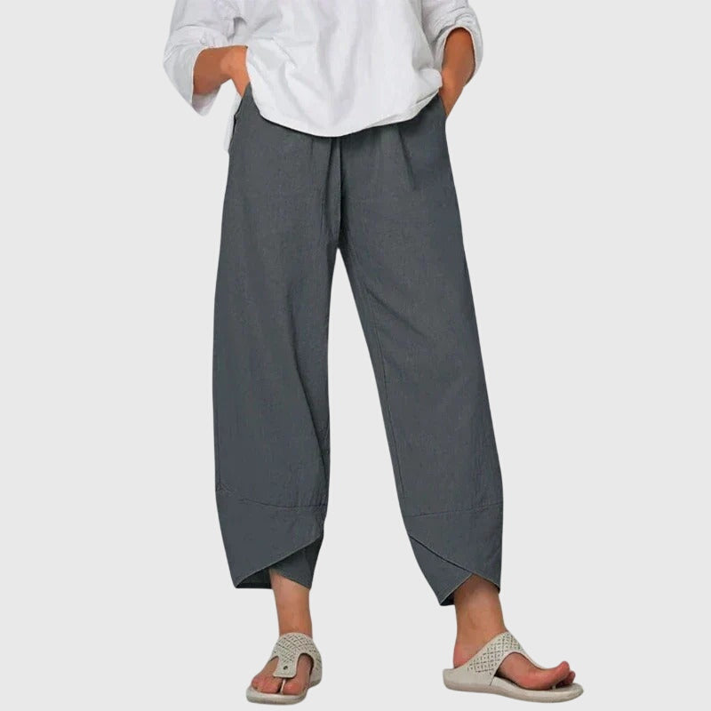 Leona Wide-Leg Comfort Trousers