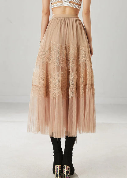 Khavera Embroidered Tulle Skirt