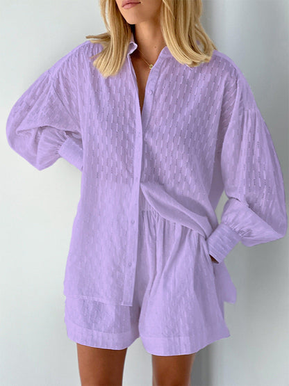 Elizabeth Cotton Shirt & Shorts Set