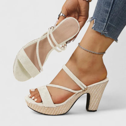 Maevira Strappy Platform Heels