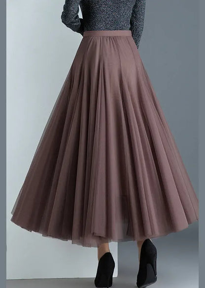 Tulvera Pleated Tulle Skirt