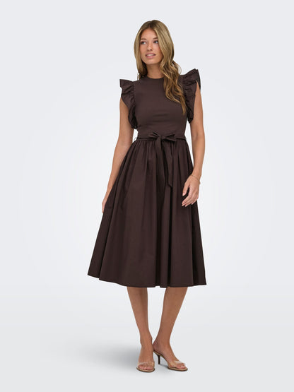 ONLAVALORA Long - Jurk - black coffee
