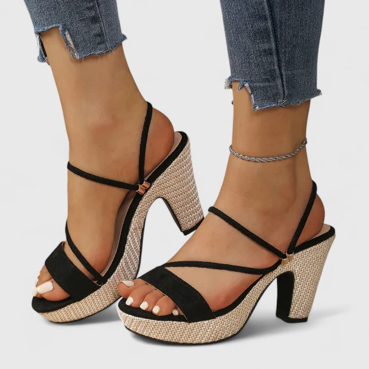 Maevira Strappy Platform Heels