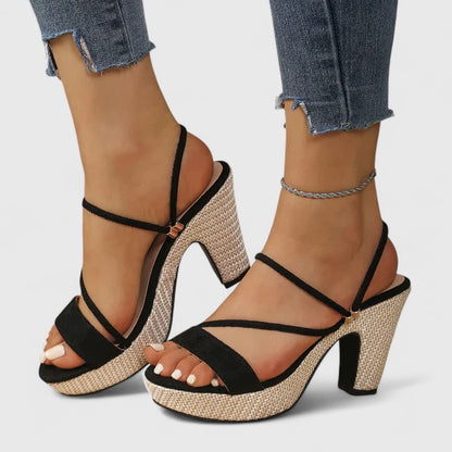 Maevira Strappy Platform Heels