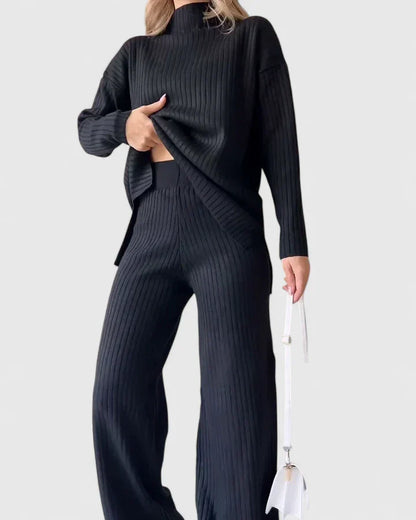 Myzriella Slit-Detail Two-Piece Set