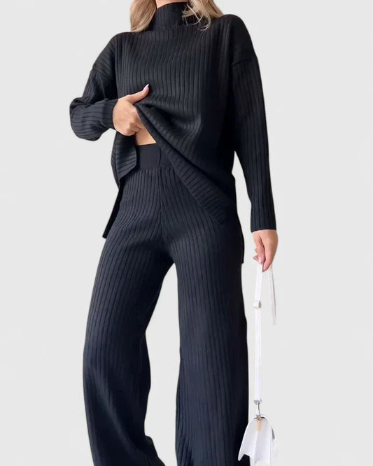 Myzriella Slit-Detail Two-Piece Set