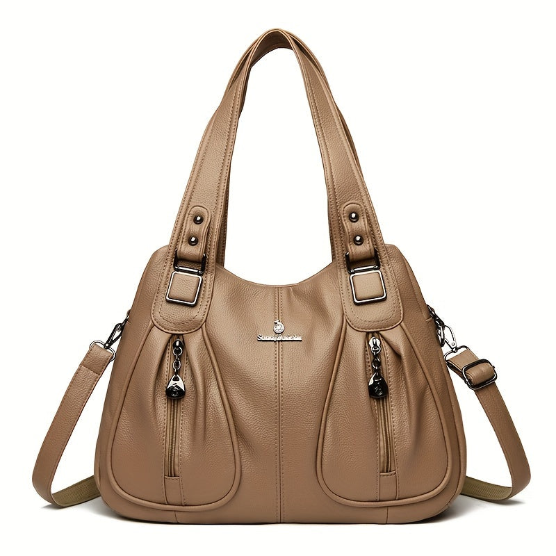Clarova Dual-Zip Shoulder Bag