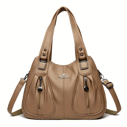 Clarova Dual-Zip Shoulder Bag