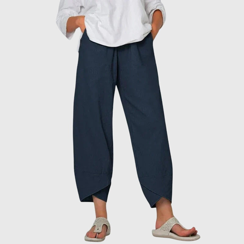 Leona Wide-Leg Comfort Trousers