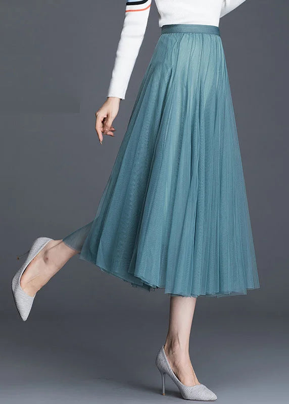Tulvera Pleated Tulle Skirt