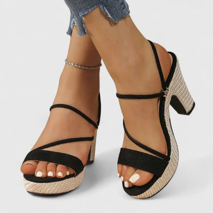 Maevira Strappy Platform Heels