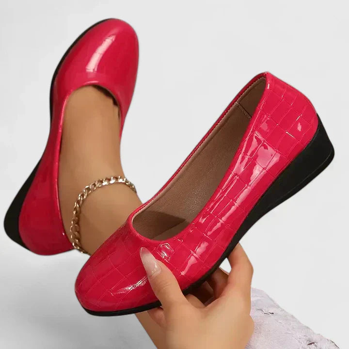 Zemiryah Croc Wedge Flats