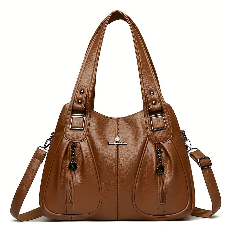 Clarova Dual-Zip Shoulder Bag