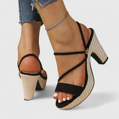Maevira Strappy Platform Heels