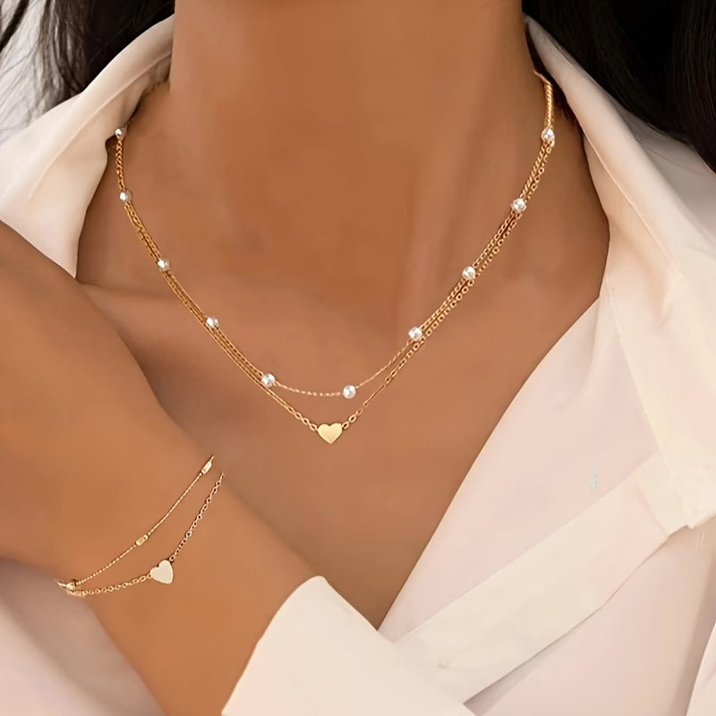 Loving Hearts Necklace Set