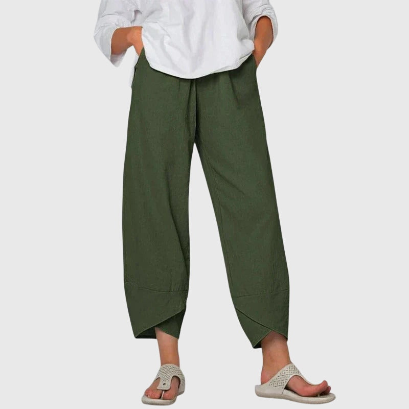 Leona Wide-Leg Comfort Trousers