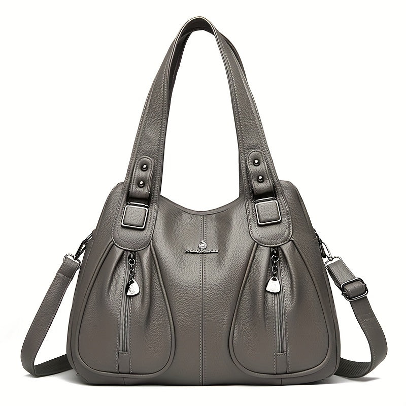 Clarova Dual-Zip Shoulder Bag
