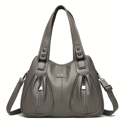 Clarova Dual-Zip Shoulder Bag