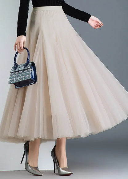 Tulvera Pleated Tulle Skirt