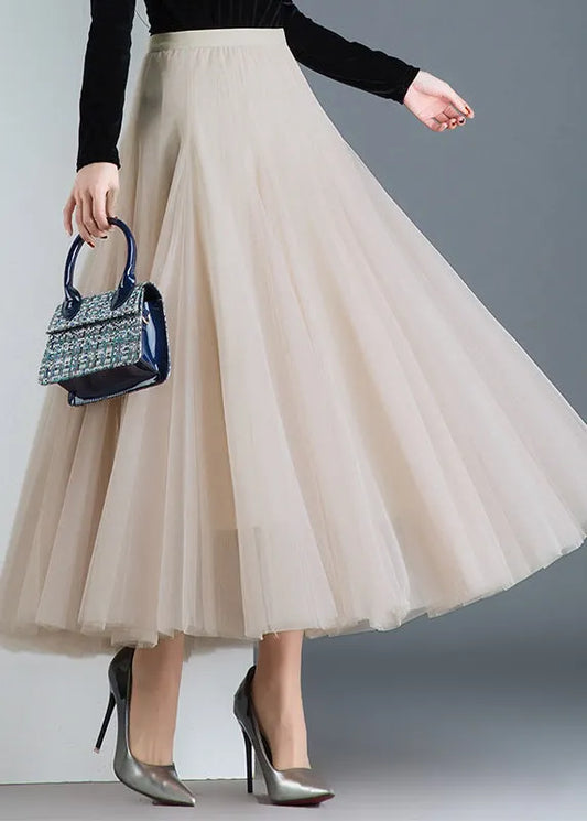 Tulvera Pleated Tulle Skirt