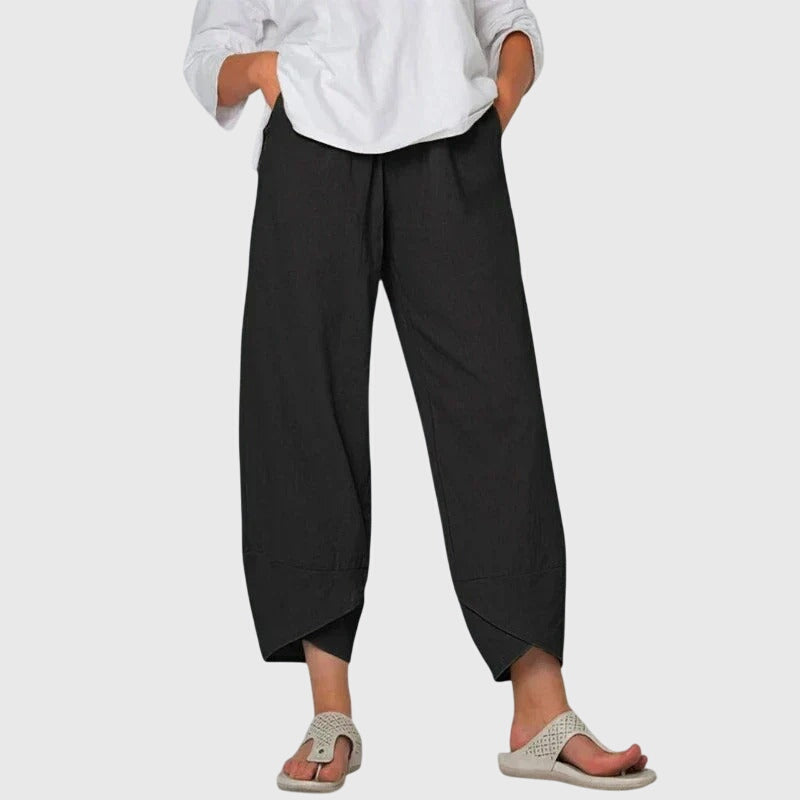 Leona Wide-Leg Comfort Trousers