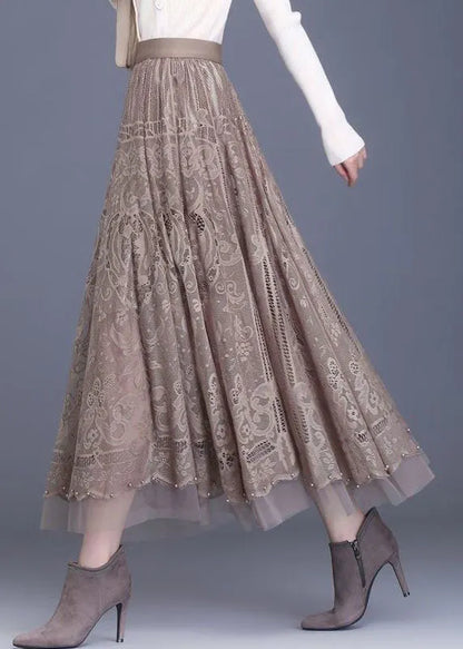 Lacova Patchwork Lace Skirt