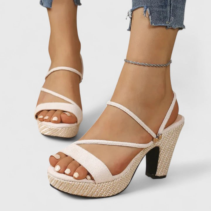 Maevira Strappy Platform Heels
