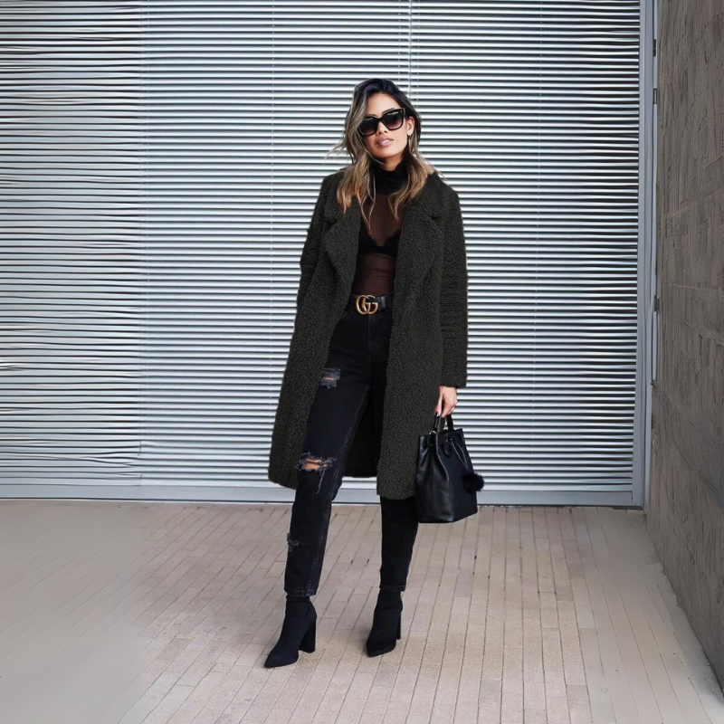 Emily Long Fleece Winter Coat