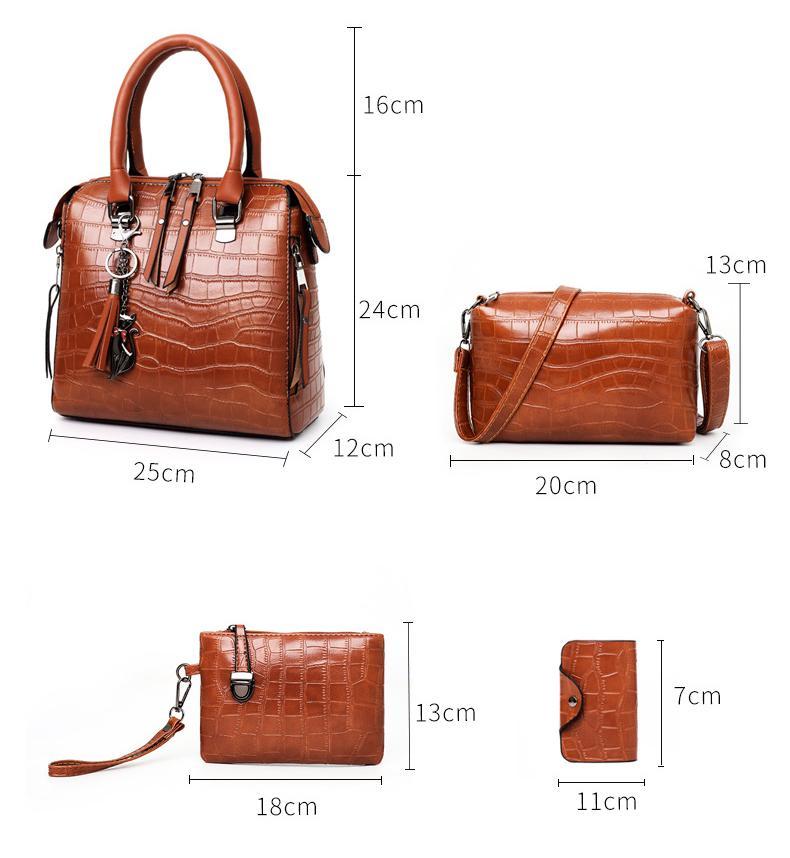 Crocova 4-Piece Bag Set