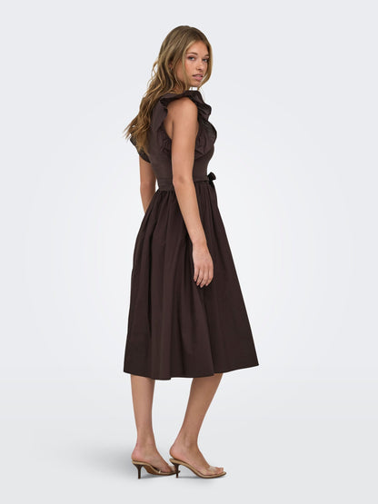 ONLAVALORA Long - Jurk - black coffee