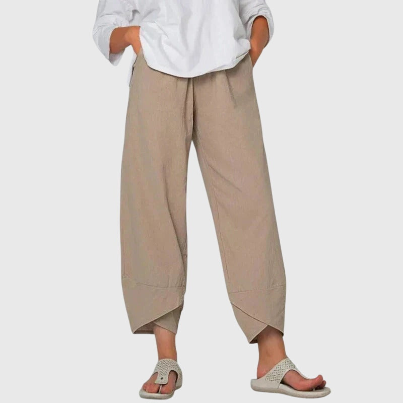 Leona Wide-Leg Comfort Trousers