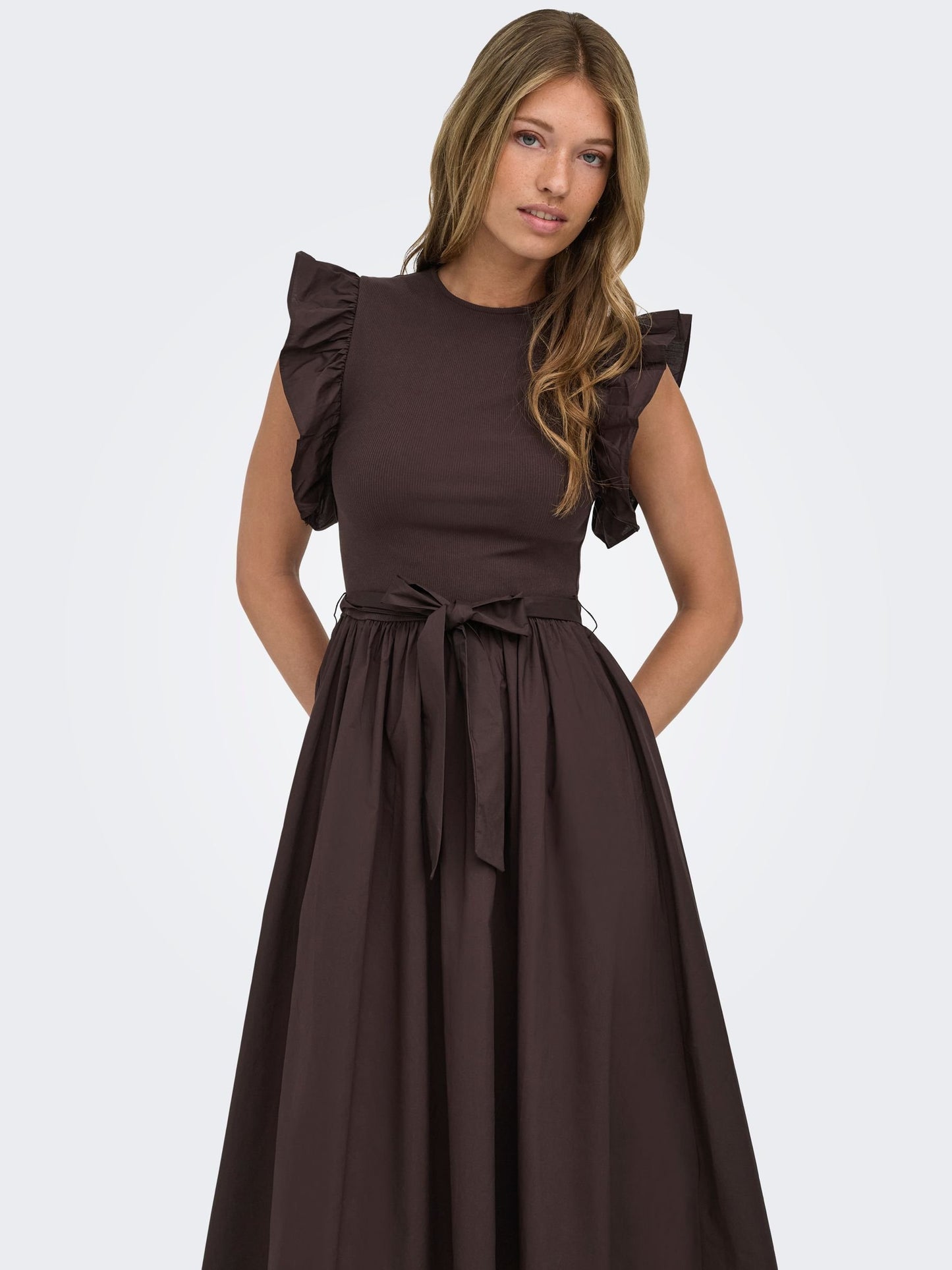 ONLAVALORA Long - Jurk - black coffee
